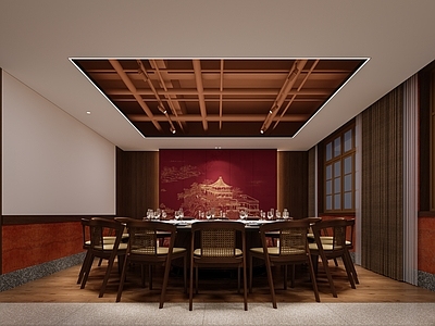 现代新中式包厢 餐厅包厢 会所包厢