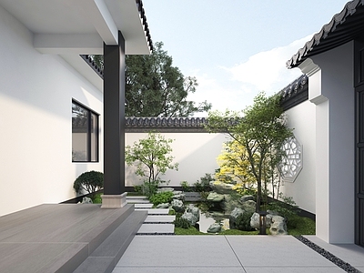 新中式中式阳台 生活阳台