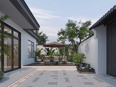 现代阳台 生活阳台