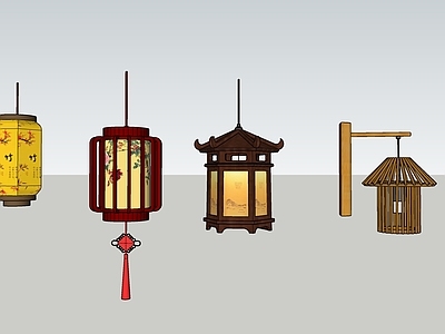 新中式中式其他景观小品 中式宫灯