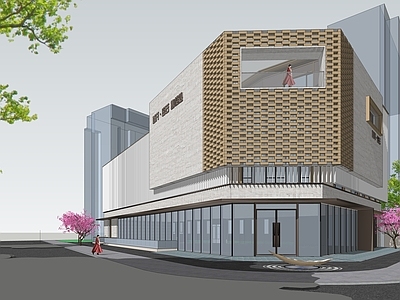 现代简约其他商业建筑 多层建筑 临时售楼处 售楼处