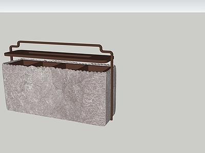 新中式中式其他景观小品 垃圾桶