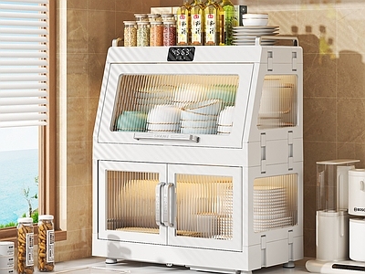 厨房用品 厨房碗柜置物架 碗筷收纳箱 盘子碗筷子碟子 调料盒 橱柜