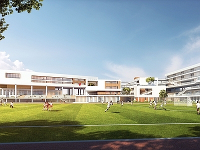现代学校建筑 中学 36班中学
