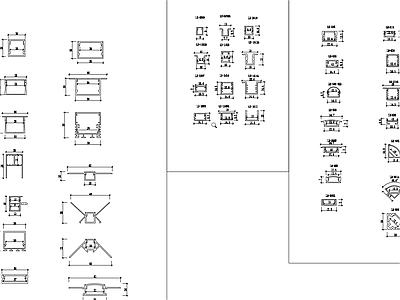 现代极简灯具图库 线性灯 洗墙灯 施工图