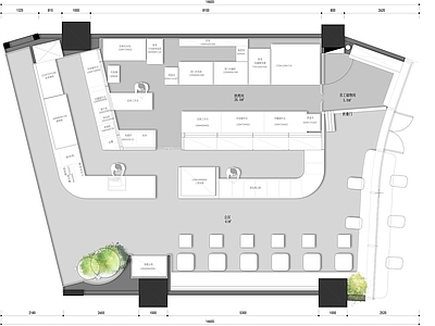 现代复古面包店 现代面包店 蛋糕店 烘焙店 甜品店 全 施工图