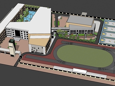 现代小学 小学 校园 学校