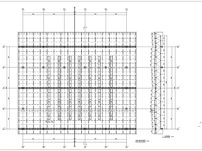 厂房景观 铝镁锰钢架厂房 厂房钢架 屋面做法 施工图