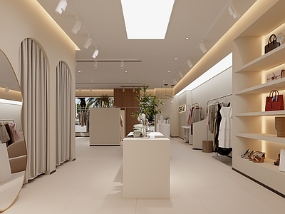 现代轻奢服装店 女装店 现代女装店
