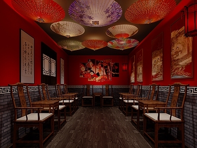 现代其他商业空间 剧本杀游戏店