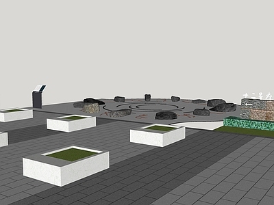 现代其他景观小品 十二星座 景观小场景 景观节点 十二星座介绍牌