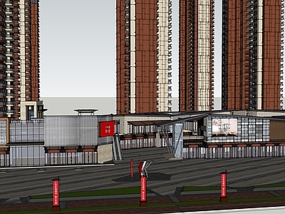 现代商业街 商业街建筑