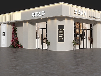 现代极简门头 婚纱店门头 婚纱礼服馆门头 礼服馆门头 极简风门头 婚礼定制中心门头