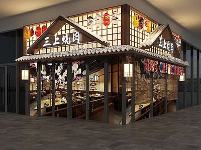 日式门头 日式门头 日式烧鸟门头 日式烧肉门头 日式烤肉门头 日料店门头