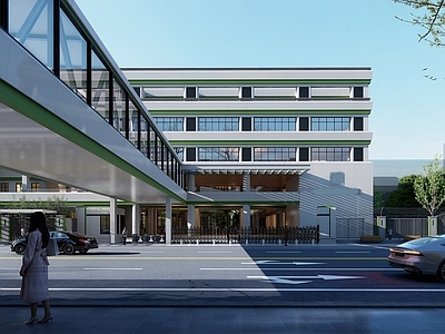 现代简约初中 小学 中学 教学楼