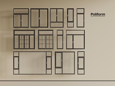 现代平开窗 现代窗户 平开窗 落地窗