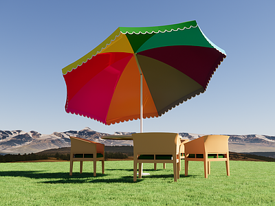 现代极简遮阳伞 户外遮阳伞