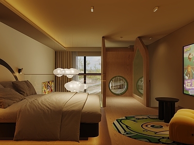 奶油原木公寓 复式公寓