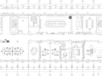 现代其他工装空间 办公楼 会议室 洽谈室 施工图