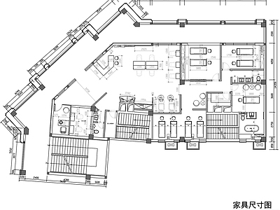现代其他商业空间 理发 施工图