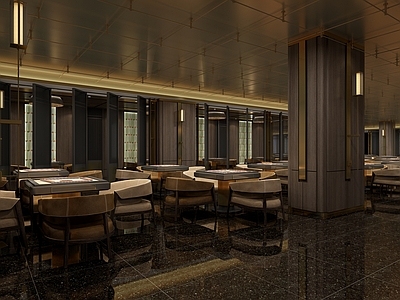 新中式现代棋牌室 新中式麻将馆 新中式棋牌室 新中式柱子 新中式天花 新中式隔断