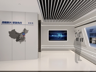 现代其他文化空间 现代企业展厅 文化展厅 科技展厅