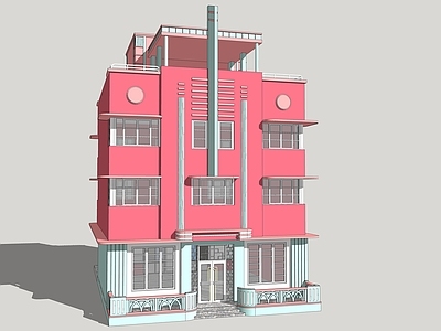 美式风格建筑 建筑设计 售楼部