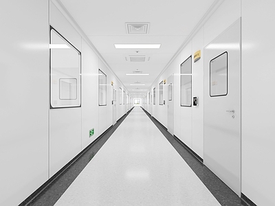 现代实验室 走廊