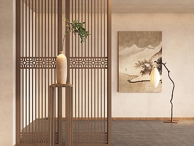 中式屏风 屏风 木屏风 木质隔断 木质屏风 玄关隔断