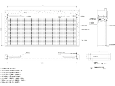 钢结构 卷闸门 卷帘门 施工图