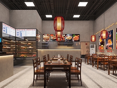 现代其他餐饮空间 餐厅 饭店 夜宵 现代餐厅 火锅店