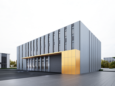 现代厂房 现代工业厂房 多层厂房 厂房建筑 工业上楼厂房 现代简约厂房