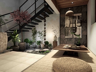 中式复古屋顶花园 屋顶花园 中式屋顶花园