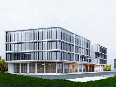 现代厂房 现代工业厂房 多层厂房 厂房建筑 工业上楼厂房 现代简约厂房