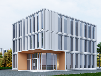 现代厂房 现代工业厂房 多层厂房 厂房建筑 工业上楼厂房 现代简约厂房