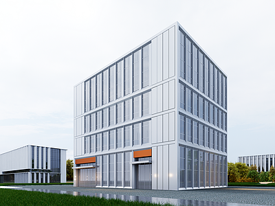 现代厂房 现代工业厂房 多层厂房 厂房建筑 工业上楼厂房 现代简约厂房