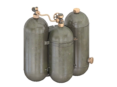 工业设备 氧气罐 火焰喷射器 工业罐子