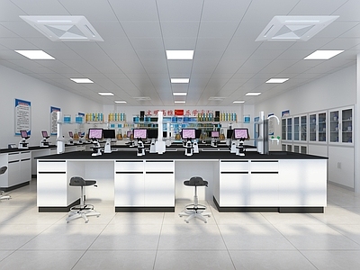 现代实验室 检验实验室 中央台 边台 试剂架 多功能黑板