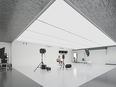 现代直播间 现代摄影棚 现代直播间