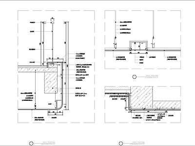 现代楼梯节点 中空栏杆节点大样 施工图
