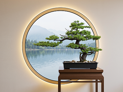 盆栽 新中式松树盆栽 盆景