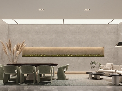 现代简约休息区