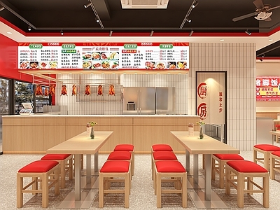 现代中餐厅 现代汤粉店 汤粉店设计 中式快餐店