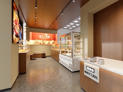 现代甜品面包店 现代面包柜