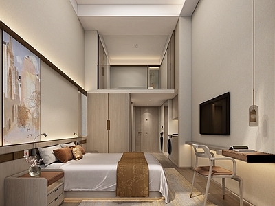 现代原木公寓 复式公寓