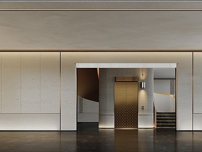 现代售楼处 售楼处 前台 接待处