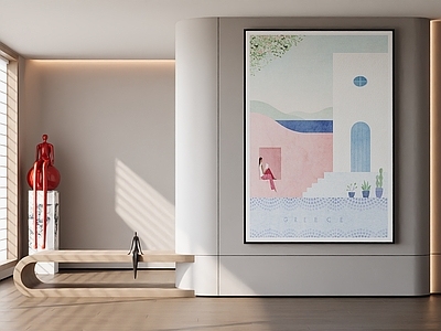 现代奶油挂画 女孩房挂画 书房挂画 客厅挂画 玄关挂画 办公室挂画