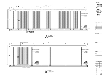 新中式现代廊架 现代中式廊架 施工图