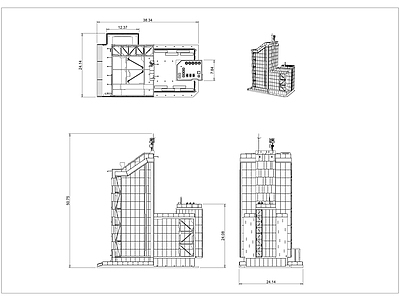 现代其他商业建筑 餐饮建筑 施工图