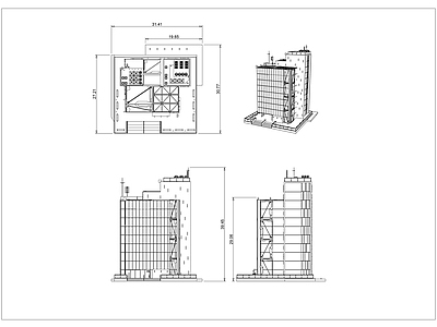 现代其他商业建筑 餐饮建筑 施工图